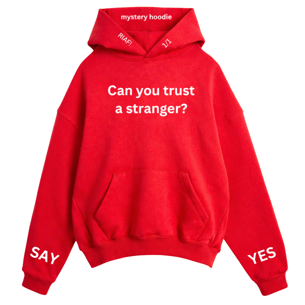A STRANGER DESIGNED MY SWEATSHIRT